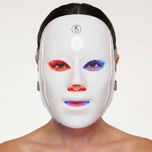 Masque Photothérapie LED Pro 7-Spectres – Anti-âge, Acné & Éclat en 10 Min/Jour
