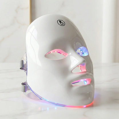 Masque Photothérapie LED Pro 7-Spectres – Anti-âge, Acné & Éclat en 10 Min/Jour